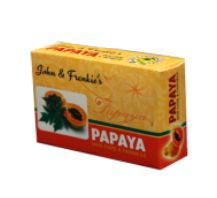 Oval Papaya Fairness Soap, for Skin Care, Feature : Good For Skin, Good Fragrance, Whitening