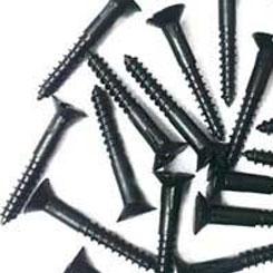 Black Polished Wood Screws