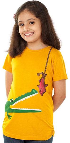 Crocodile Hunt Top - Girls Casual T shirt