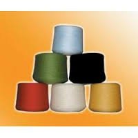 Polyester Spun Slub Yarn, for Sewing, Weaving, Pattern : Dyed