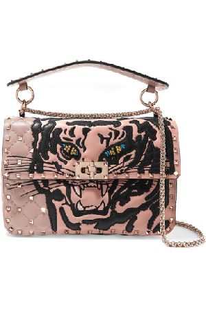 Rockstud Spike Tiger Shoulder Bag