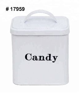 Galvanized candy box