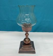 Copper Antique Glass Candle Hurricane