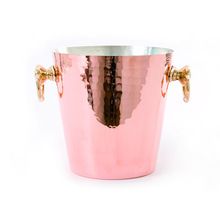 copper plated hammered  bucket