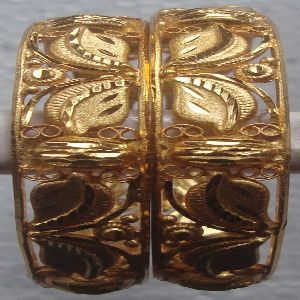 Gold plated Indian brass bangles