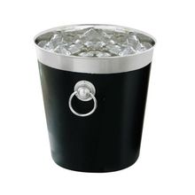 Black Finish Stainless Steel Champagne Ice Bucket