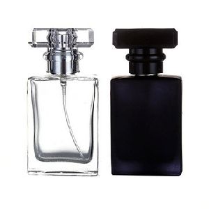 50/100/200/300ml empty perfume glass bottle with imitation wood plastic cap