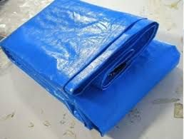 PE tarpaulin orange/blue water-proof