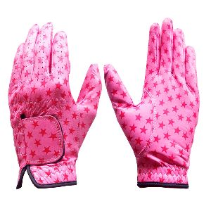 Golf Gloves Fashion Star Pink for women 02