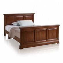 Solid acacia wood queen size bed