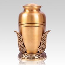 Bronze Leaf Brass Metal Cremation Urn