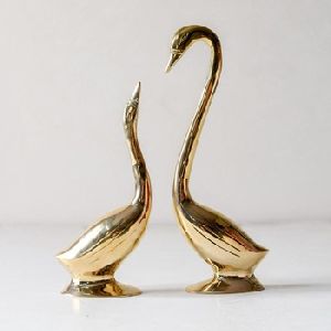 Swan Brass Sculptures