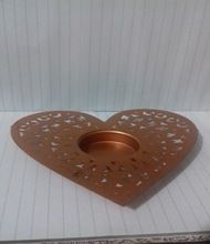 Iron Heart Shaped tealight holder