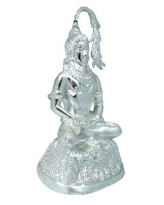 White Metal Shiv Ji Statue