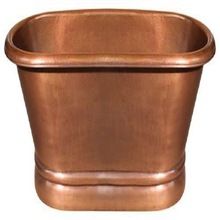 copper oval bath tube