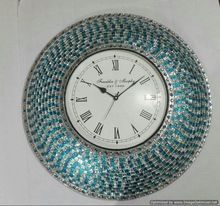mosaic metal clock