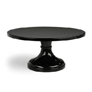 shiny black cake stand