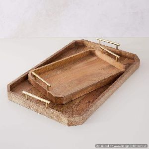 stylish wooden tray