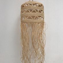 Natural Raffia Lampshade