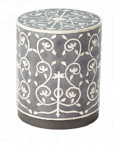 Horn AND Bone inlay side table