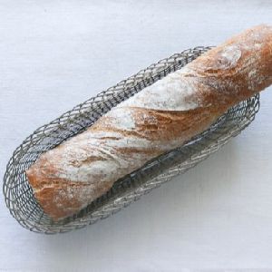 Vintage Metal Wire Woven Bread Basket