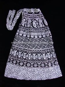 Cotton Jaipuri Printed Boho Gypsy Wrap Around Skirt