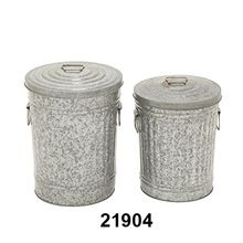 Marvelous Metal Galvanized Trash Can