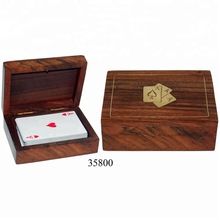 Wooden Box Single Playing Card Holder