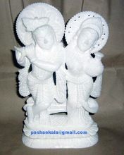 Alabaster Marble Krishna Radha Statues