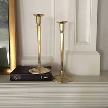 ANTIQUE BRASS CANDLE STAND