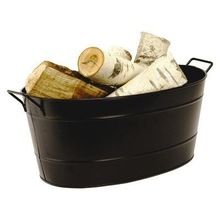 METAL GALVANIZE OVAL PARTY TUB