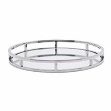 METAL STYLES CRYSTAL ROUND TRAY