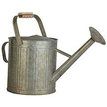 RUSTIC STYLE GALVANIZED WATERING CAN