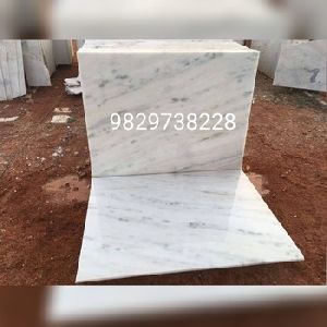 polished white marble slab