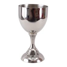 steel  serving glass goblet cup