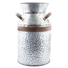 Galvanized Milk can planter