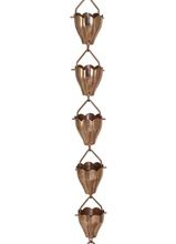 Fluted Big Cup Rain Chain