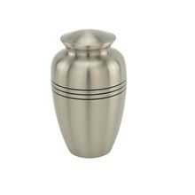 Three Bands Pewter Cremation Urn
