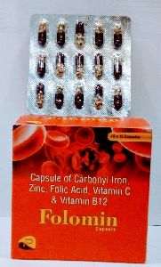 Carbonyl Iron, Zinc, Folic Acid, Vit C & Vit B12 Capsules