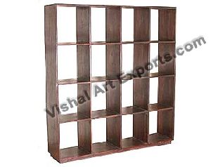 Wooden Block Book Shelf