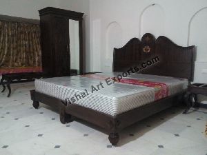 Wooden Royal King Bed