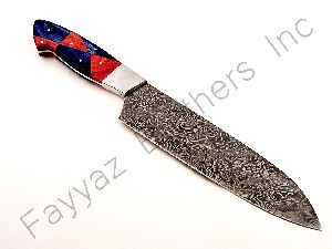 Chef 1803 Custom Made Damascus Steel Kitchen Knife
