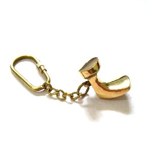 Nautical Brass Shoe Keychain