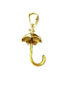 Umbrella Brass Keychain