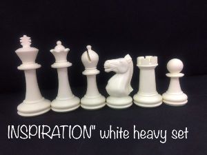 Inspiration White Heavy Tournament Chess