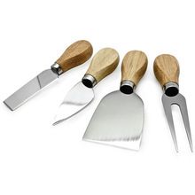 Cheese knife set wooden cutting board