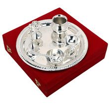 Silver Plated Puja Thali