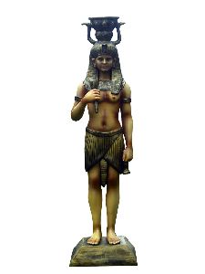 Fiber Egyptian Modern Man Guard Statue