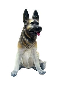 FRP German Shepherd Dog Statue