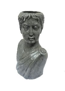 Greek Man Sculpture Head Planter